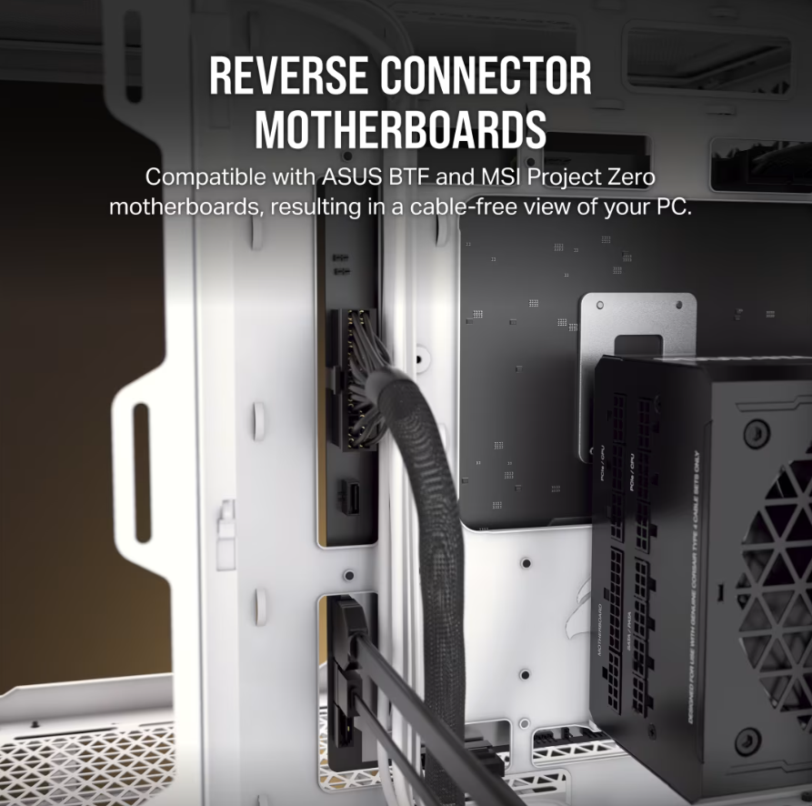 Corsair PC Case | 6500X Dual Chamber | White/Satin Gray Aluminum | Mid-Tower | Power supply included No - Image 5