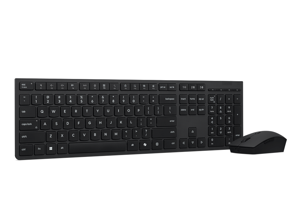 Lenovo Professional Wireless Rechargeable Combo Keyboard and Mouse | Keyboard and Mouse Set | Wireless | Mouse included | Russian/Cyrillic | Bluetooth | Grey - Image 3