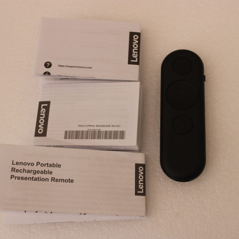 SALE OUT. Lenovo Portable Rechargeable Presentation Remote | DEMO | Black - Image 2
