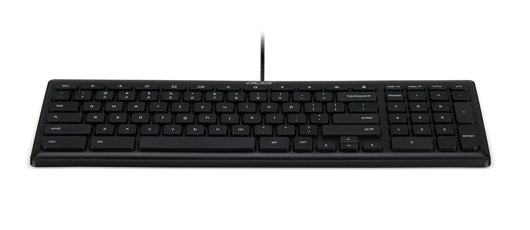 Acer AKW900 | Keyboard | Wired | US International | Black | USB - Image 3