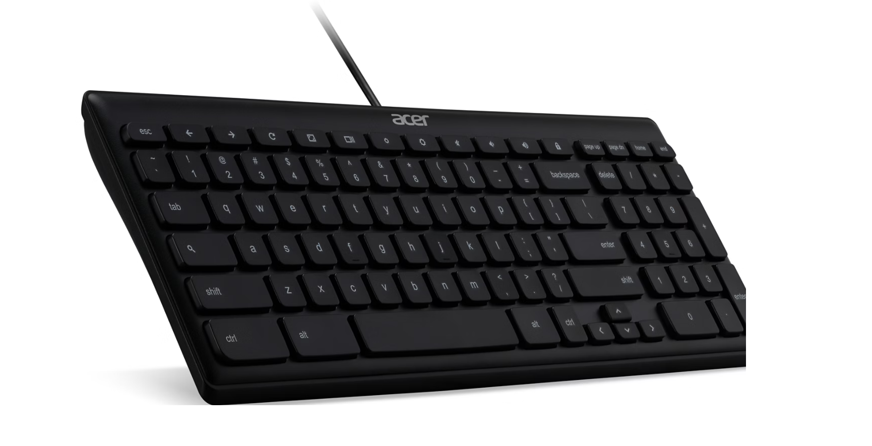 Acer AKW900 | Keyboard | Wired | US International | Black | USB - Image 4