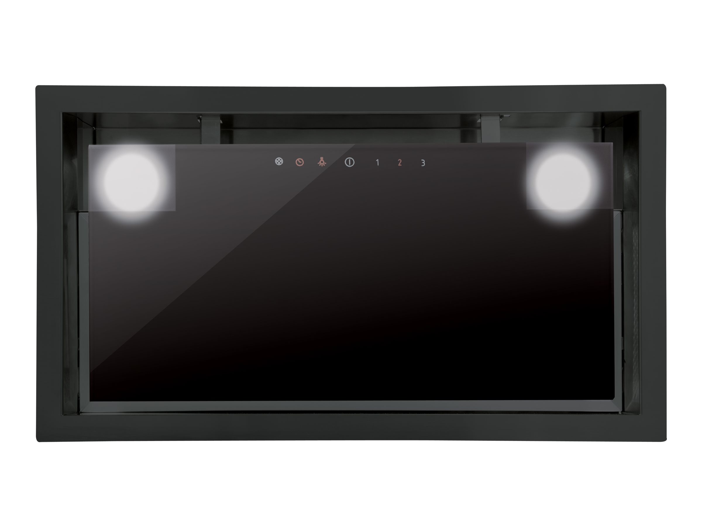 CATA | Hood | GC DUAL A 45 XGBK | Canopy | Energy efficiency class A | Width 45 cm | 820 m³/h | Touch control | LED | Black glass - Image 2
