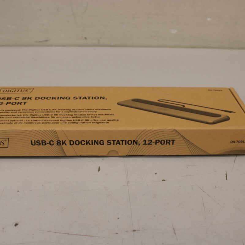 SALE OUT. DIGITUS USB-C 8K docking station, 12-port | SALE OUT. Digitus USB-C 8K docking station, 12-port | DA-70919 | Ethernet LAN (RJ-45) ports 1 | HDMI ports quantity 2 | Warranty 24 month(s) | DEMO