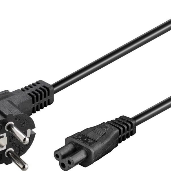 Goobay | Power supply cord (CEE/7/7 to mickey), angled | 68004 | Black