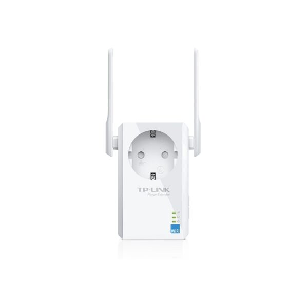 TP-LINK | Extender with AC Passthrough | TL-WA860RE | 10/100 Mbit/s | Ethernet LAN (RJ-45) ports 1 | 802.11n | 2.4GHz | Wi-Fi data rate (max) 300 Mbit/s | Extra socket