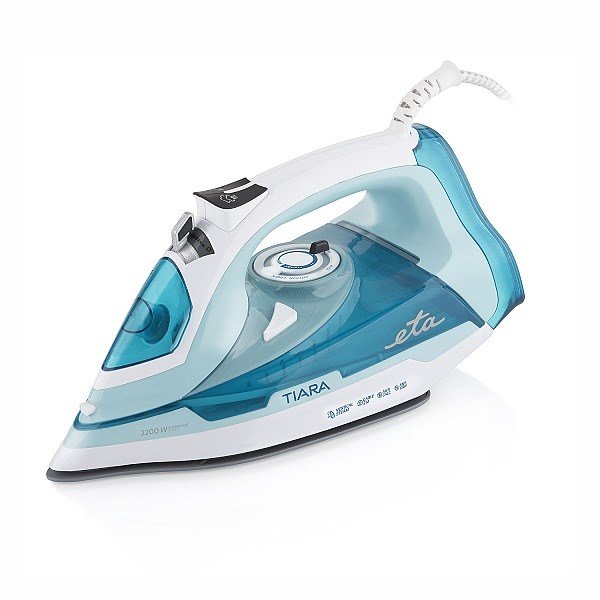 ETA | Tiara II | Steam Iron | 2200 W | Water tank capacity 450 ml | Continuous steam 40 g/min | Steam boost performance 120 g/min | Blue