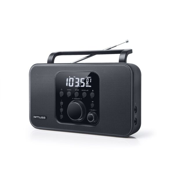 Muse | Radio | M-091R | Alarm function | AUX in | Black