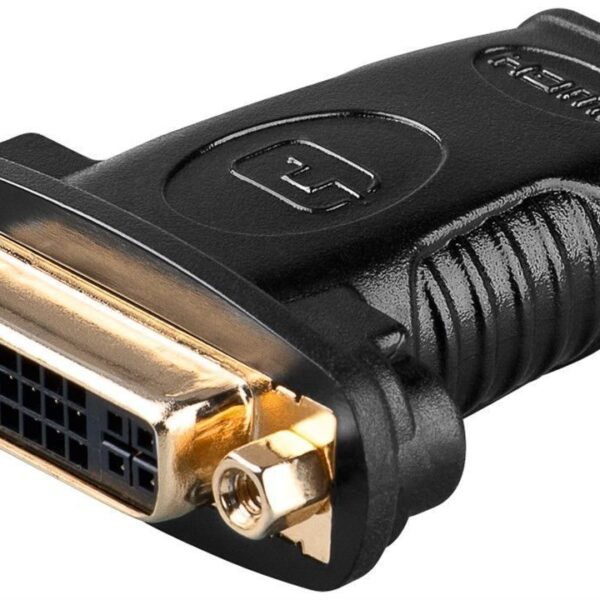 Goobay | HDMI/DVI-I adapter, gold-plated | 68690 | Black | HDMI female (Type A) | DVI-I female Dual-Link (24+5 pin)