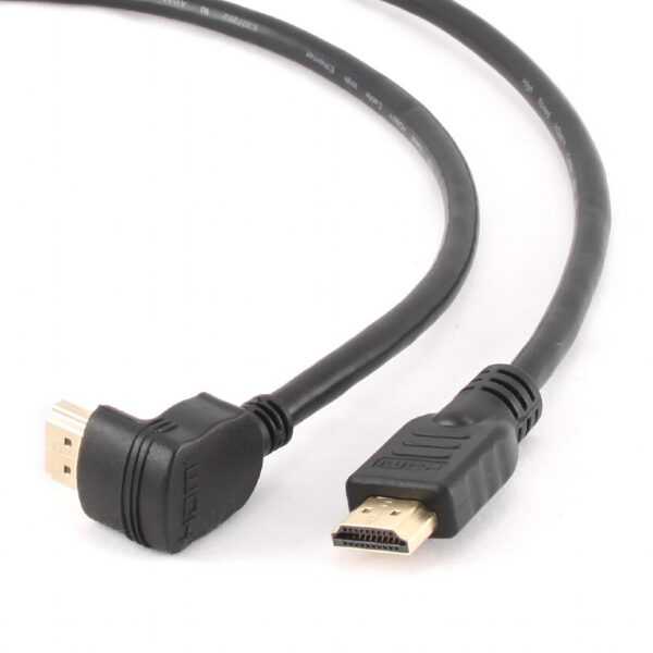 Cablexpert | HDMI High speed 90 degrees male to straight male connectors cable, 19 pins gold-plated connectors | CC-HDMI490-6 | HDMI 19pin male | HDMI 90 degrees male | 1.8 m