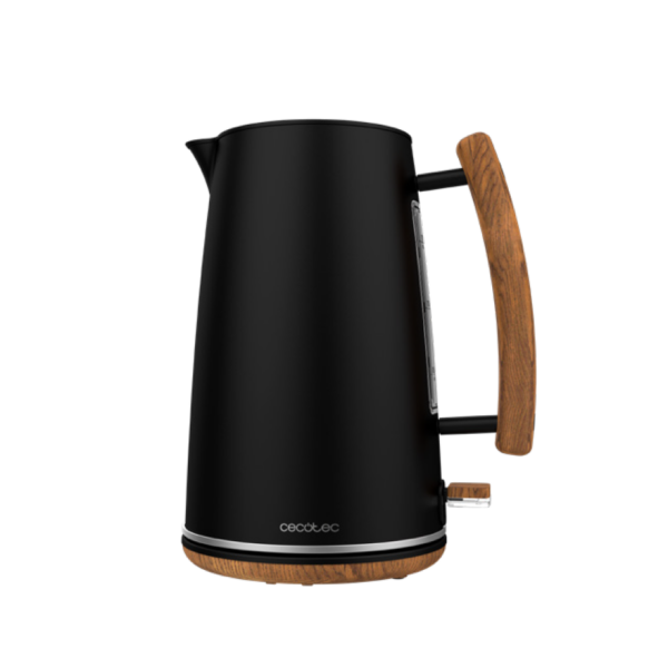 Cecotec Kettle | ThermoSense 400 | Electric | 3000 W | 1.7 L | Stainless steel/BPA | 360° rotational base | Black Woody
