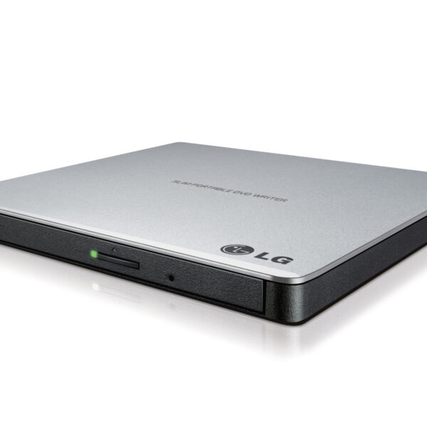 H.L Data Storage | Ultra Slim Portable DVD-Writer | GP57ES40 | Interface USB 2.0 | DVD±R/RW | CD read speed 24 x | CD write speed 24 x | Silver | Desktop/Notebook