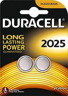 Duracell | Button Cells | DL2025 | Lithium | 2 pc(s)
