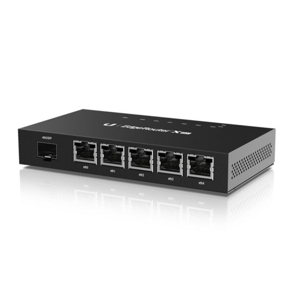 EdgeRouter | ER-X-SFP | No Wi-Fi | 10/100/1000 Mbit/s | Ethernet LAN (RJ-45) ports 5 | Mesh Support No | MU-MiMO No | No mobile broadband