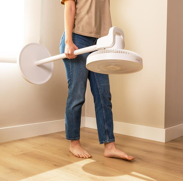 Cecotec EnergySilence 2600 Sunflower Portable Battery-powered fan | Stand Fan | Diameter 33 cm | Number of speeds 12 | Oscillation | 22 W | Remote control - Image 4