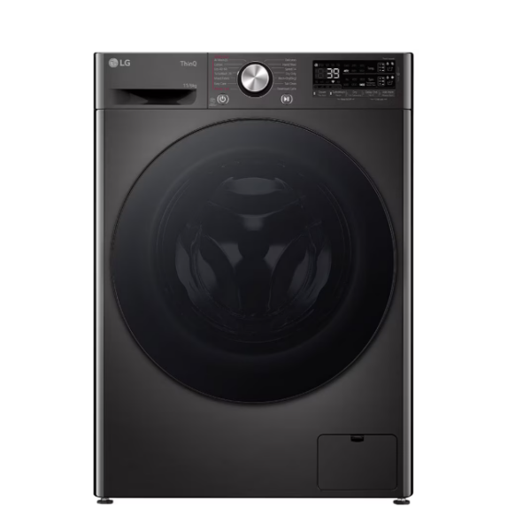 LG Washing Machine with Dryer | F4DR711S2BA | Energy efficiency class A/D | Front loading | Washing capacity 11 kg | 1400 RPM | Depth 57 cm | Width 60 cm | Display | TFT | Drying system | Drying capacity 6 kg | Steam function | Direct drive | Wi-Fi | Black