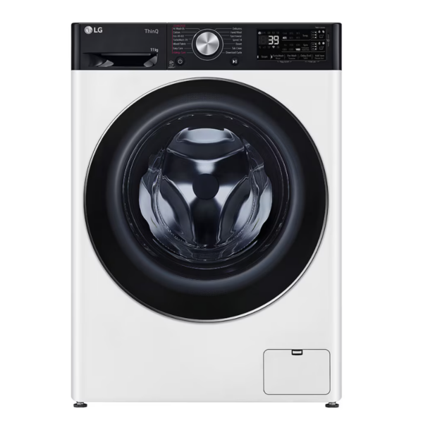 LG Washing machine | F4WR711S3HA | Energy efficiency class A | Front loading | Washing capacity 11 kg | 1400 RPM | Depth 57 cm | Width 60 cm | Display | LED | Steam function | Direct drive | Wi-Fi | White