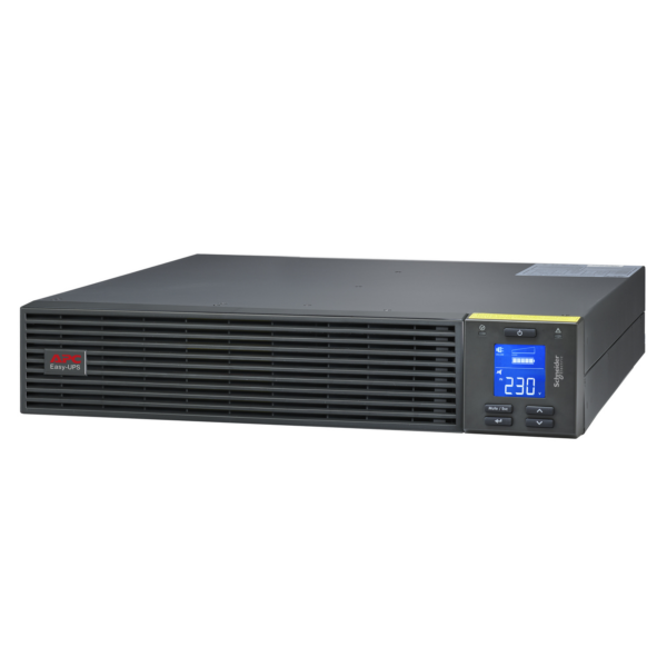 Schneider Electric Easy UPS, Rackmount 2U, Intelligent Card Slot, LCD, W/Rail Kit | SRV1KRIRK-E | 1000 VA | 900 W