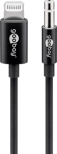 Goobay | 66805 Apple Lightning audio connection cable, (3.5 mm) | Apple Lightning male (8-pin) | 3.5 mm female (3-pin, stereo)