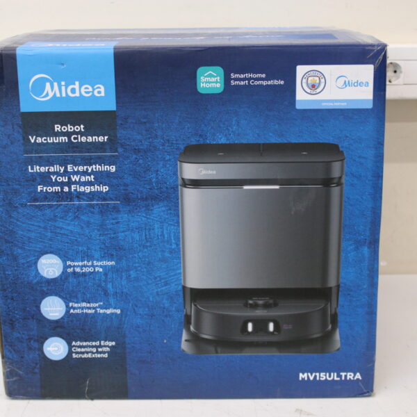 SALE OUT. Midea V15 Robot Vacuum Cleaner | Midea Robot Vacuum Cleaner | V15 | Wet&Dry | 5200 mAh | Dust capacity 3 L | 16200 Pa | Black | DEMO