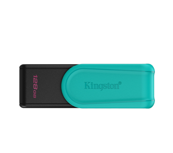 Kingston USB Flash Drive | DataTraveler Exodia S | 128 GB | USB 3.2 Gen 1 | Black/Turquoise