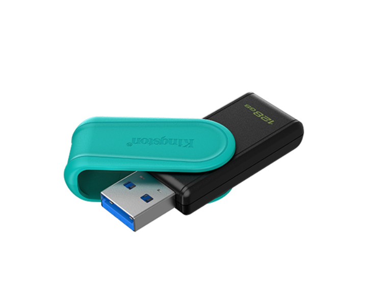 Kingston USB Flash Drive | DataTraveler Exodia S | 128 GB | USB 3.2 Gen 1 | Black/Turquoise - Image 3