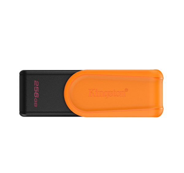 Kingston USB Flash Drive | DataTraveler Exodia S | 256 GB | USB 3.2 Gen 1 | Black/Orange