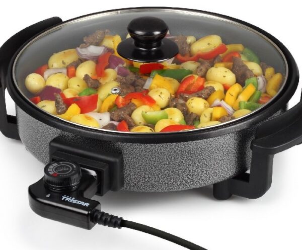 Tristar | Multifunctional grill pan | PZ-2963 | Fixed handle | Black