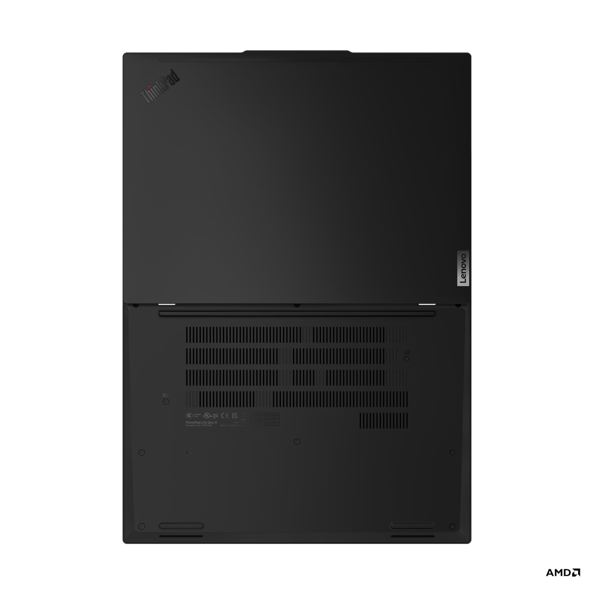 Lenovo ThinkPad L14 G6 AMD | Black | 14 " | IPS | WUXGA | 1920 x 1200 pixels | Anti-glare | AMD Ryzen 5 PRO | 215 | 16 GB | SO-DIMM DDR5 | Solid-state drive capacity 512 GB | AMD Radeon 740M Graphics | Windows 11 Pro | 802.11be | Bluetooth version 5.4 | LTE Upgradable | Keyboard language Nordic | Keyboard backlit | Warranty 36 month(s) | Battery warranty 12 month(s) - Image 12