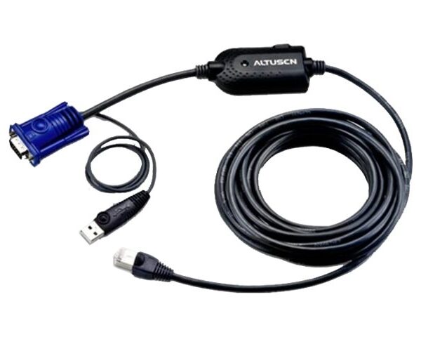 Aten | USB VGA KVM Adapter | KA7970-AX | 1 x RJ-45 Male with 4.5m Cat 5, 1 x USB Type A Male, 1 x HDB-15 Male