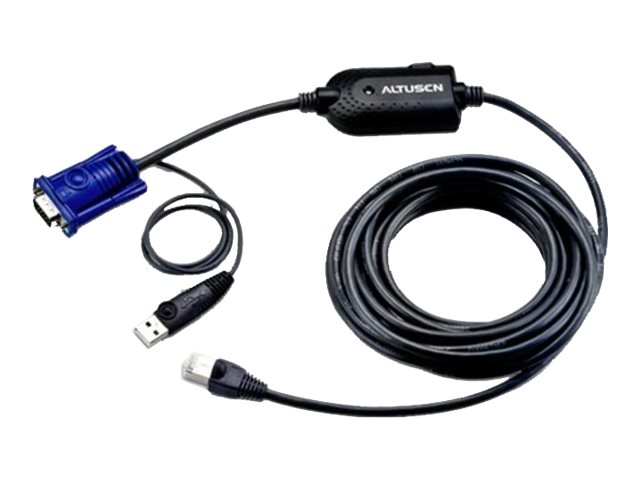Aten | USB VGA KVM Adapter | KA7970-AX | 1 x RJ-45 Male with 4.5m Cat 5, 1 x USB Type A Male, 1 x HDB-15 Male