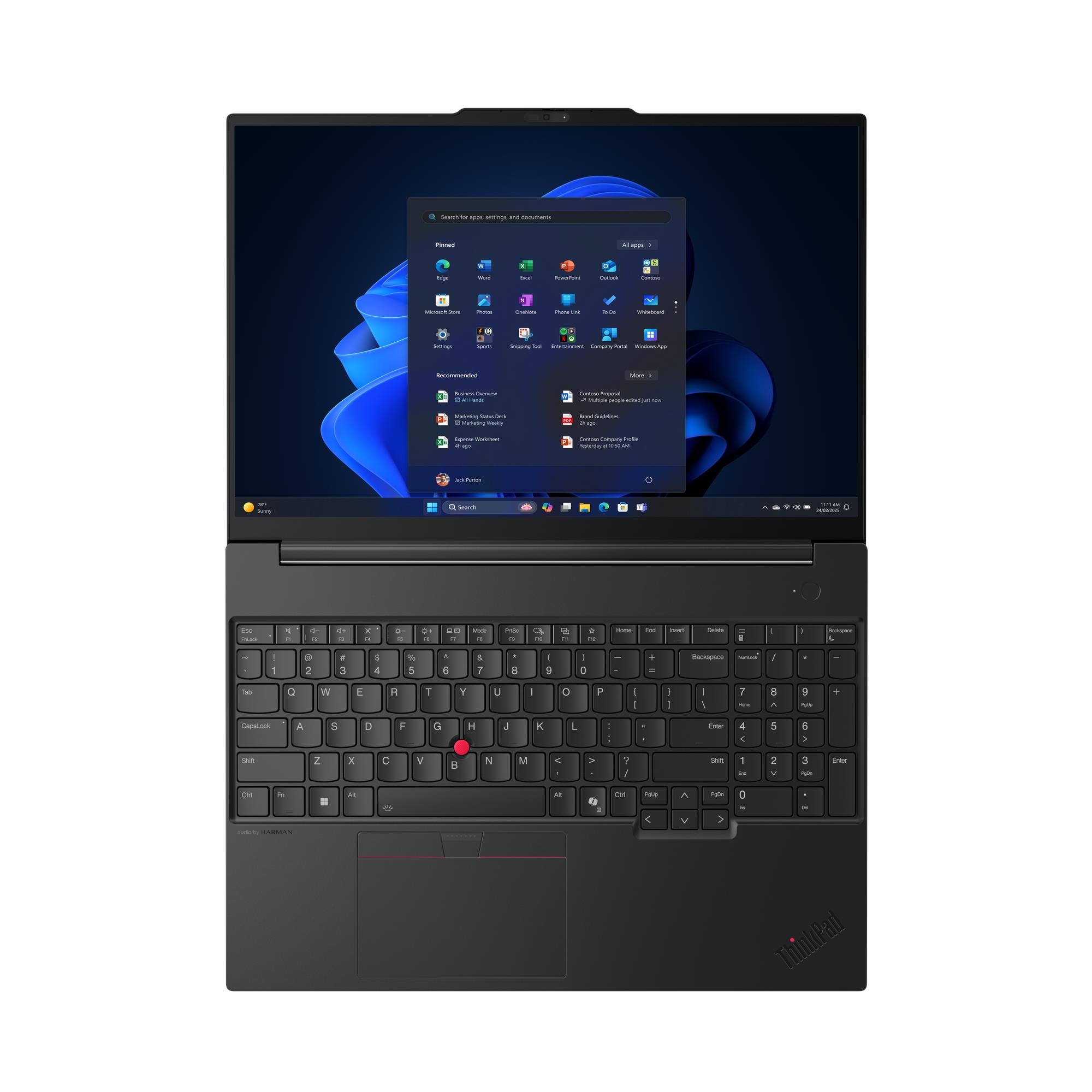 Lenovo ThinkPad E16 G3 Intel | Black | 16 " | IPS | WUXGA | 1920 x 1200 pixels | Anti-glare | Intel Core Ultra 7 | 255H | 32 GB | SO-DIMM DDR5 | Solid-state drive capacity 512 GB | Intel Arc 140T GPU Functions as Intel Graphics | Windows 11 Pro | 802.11ax | Bluetooth version 5.3 | Keyboard language English | Keyboard backlit | Warranty 36 month(s) | Battery warranty 12 month(s) - Image 30