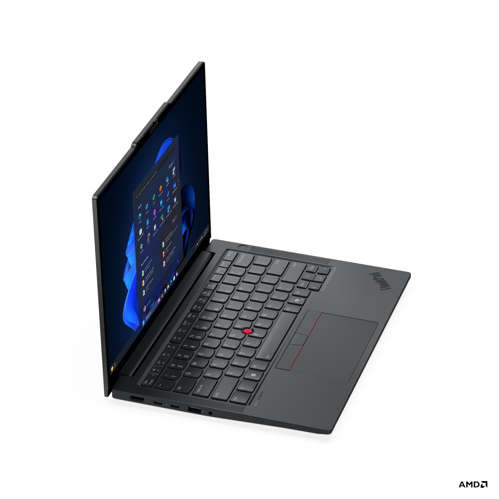 Lenovo ThinkPad E14 G7 AMD | Black | 14 " | IPS | WUXGA | 1920 x 1200 pixels | Anti-glare | AMD Ryzen 5 | 230 | 16 GB | SO-DIMM DDR5 | Solid-state drive capacity 512 GB | AMD Radeon 760M Graphics | Windows 11 Pro | 802.11ax | Bluetooth version 5.3 | Keyboard language English | Keyboard backlit | Warranty 36 month(s) | Battery warranty 12 month(s) - Image 7