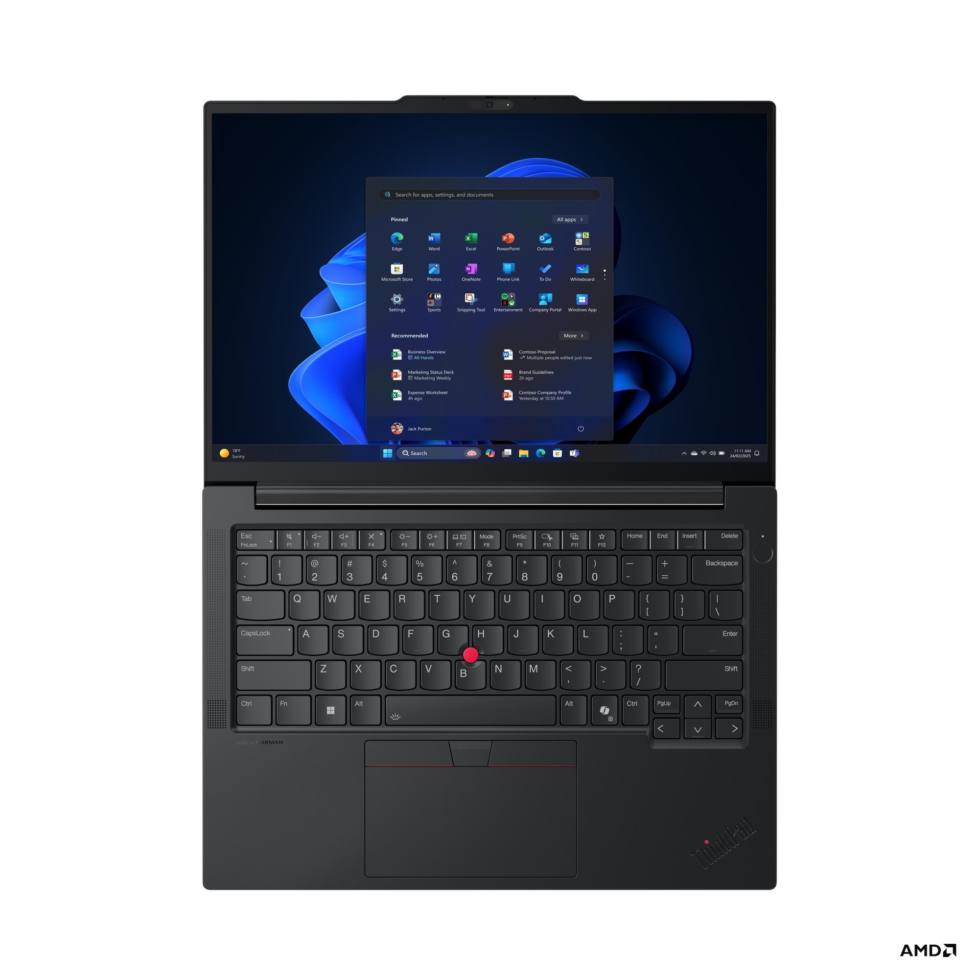 Lenovo ThinkPad E14 G7 AMD | Black | 14 " | IPS | WUXGA | 1920 x 1200 pixels | Anti-glare | AMD Ryzen 5 | 230 | 16 GB | SO-DIMM DDR5 | Solid-state drive capacity 512 GB | AMD Radeon 760M Graphics | Windows 11 Pro | 802.11ax | Bluetooth version 5.3 | Keyboard language English | Keyboard backlit | Warranty 36 month(s) | Battery warranty 12 month(s) - Image 28