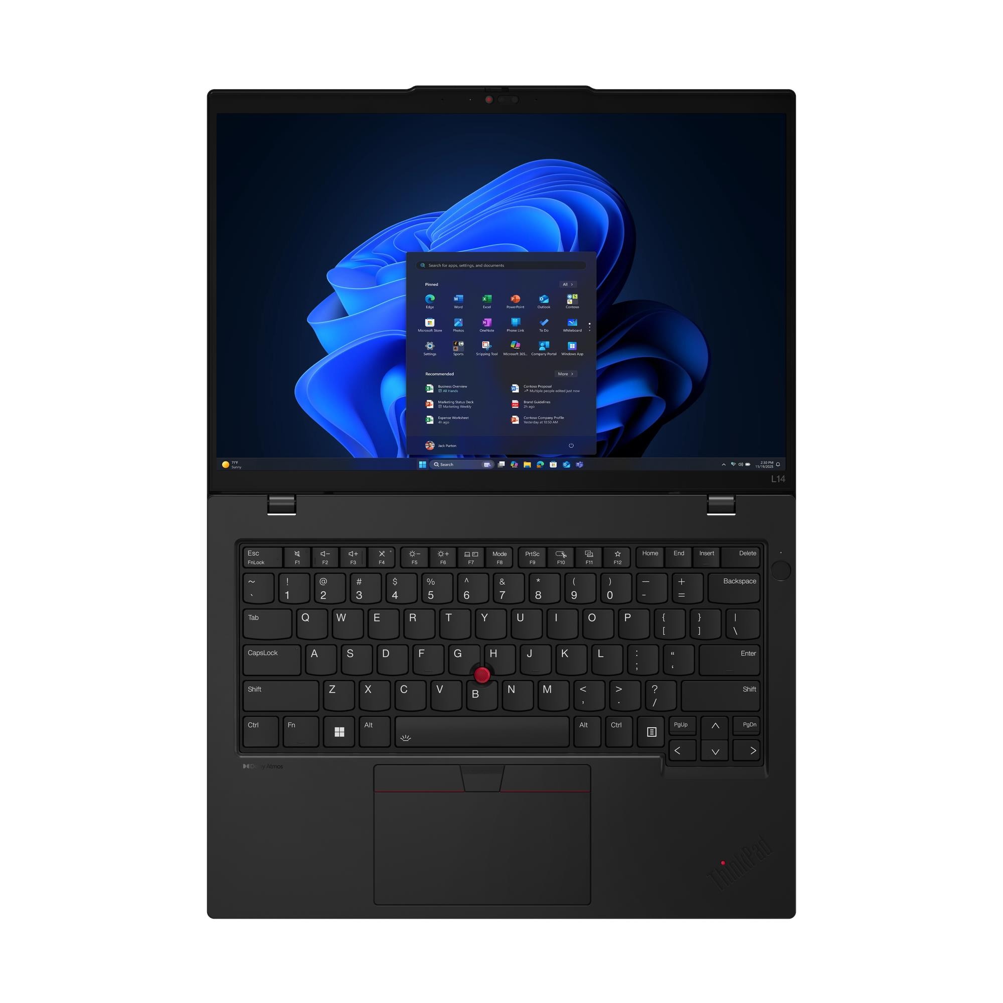 Lenovo ThinkPad L14 G6 Intel | Black | 14 " | IPS | WUXGA | 1920 x 1200 pixels | Intel Core Ultra 5 | 225U | 16 GB | SO-DIMM DDR5 | Solid-state drive capacity 512 GB | Intel Graphics | Windows 11 Pro | 802.11ax | Bluetooth version 5.3 | LTE Upgradable | Keyboard language Nordic | Keyboard backlit | Warranty 36 month(s) | Battery warranty 12 month(s) - Image 5