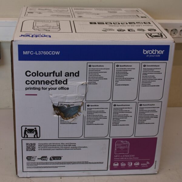 SALE OUT. Brother Multifunction Printer | MFC-L3760CDW | Laser | Colour | All-in-one | A4 | Wi-Fi | DAMAGED PACKAGING