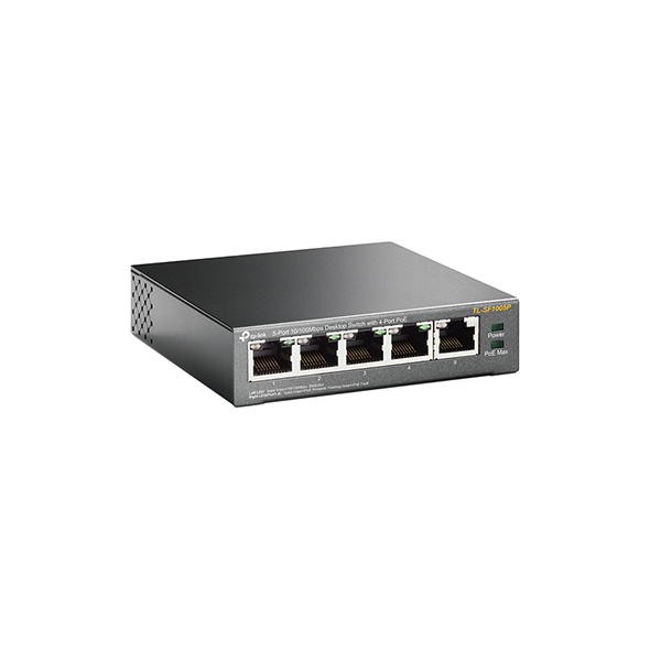 TP-LINK | Switch | TL-SF1005P | Unmanaged | Desktop | 10/100 Mbps (RJ-45) ports quantity 5 | Power over Ethernet (PoE) ports quantity 4 | Power supply type External | 36 month(s)