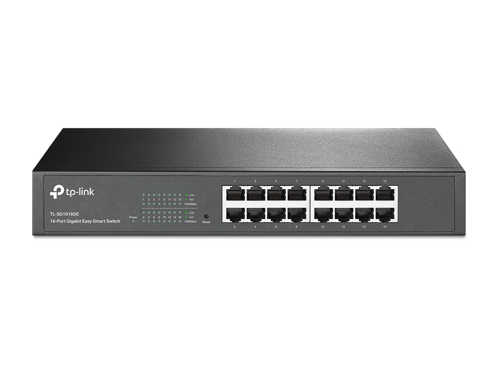 TP-LINK | Switch | TL-SG1016DE | Web Managed | Rackmountable | Gigabit Ethernet (copper) ports quantity 16 | 36 month(s)