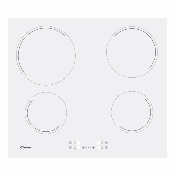 Candy | Hob | CH64CCW | Vitroceramic | Number of burners/cooking zones 4 | Touch | White