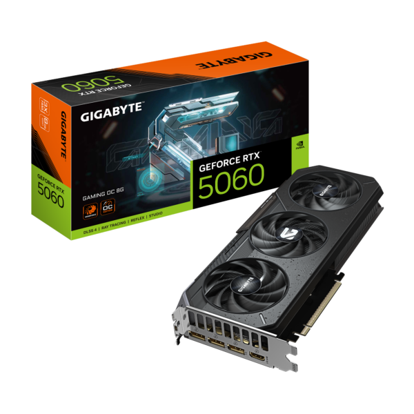 Gigabyte GeForce RTX 5060 GAMING OC 8G | NVIDIA | 8 GB | GeForce RTX 5060 | GDDR7 | HDMI ports quantity 1 | PCI-E 5.0