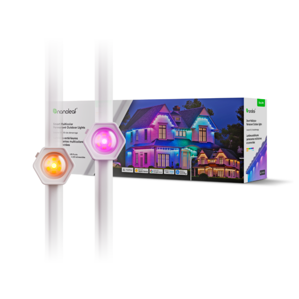 Nanoleaf Smart Multicolor Permanent Outdoor Lights Smarter Kit, 15m | 16+ Million Colours
