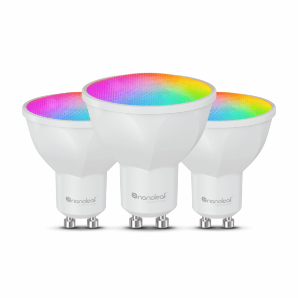 Nanoleaf Essentials Matter Wi-Fi Smart Bulb, 3pcs | GU10 | RGBCW