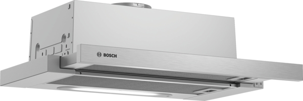 Bosch | Hood | DFT63AC50 Series 4 | Telescopic | Energy efficiency class D | Width 60 cm | 368 m³/h | Mechanical | LED | Silver