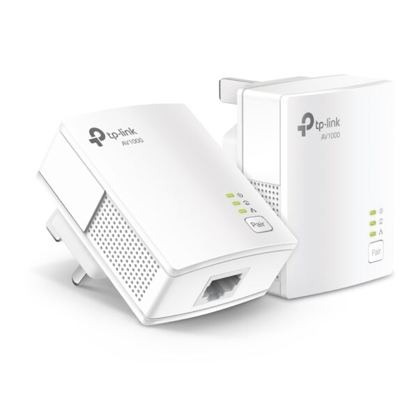 TP-LINK | Gigabit Powerline Starter Kit | TL-PA7017 KIT | 10/100/1000 Mbit/s | Ethernet LAN (RJ-45) ports 1 | No Wi-Fi | Data transfer rate (max) 1000 Mbit/s | Extra socket