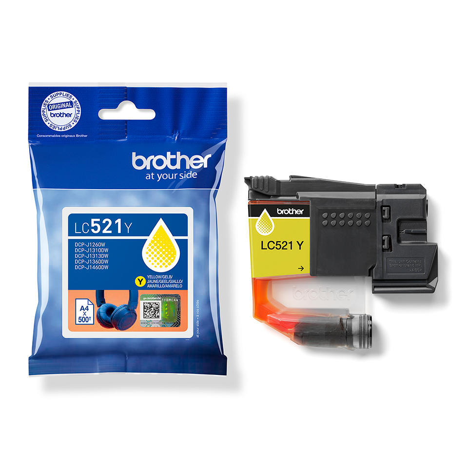 Brother LC521Y | Ink Cartridges | Yellow - Image 5