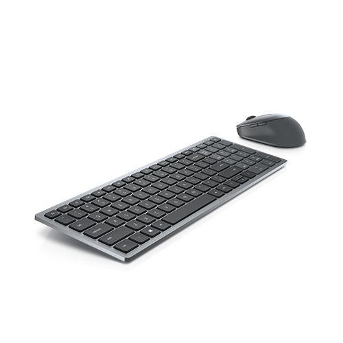 Dell | Keyboard and Mouse | KM7120W | Keyboard and Mouse Set | Wireless | Batteries included | Russian | Bluetooth | Titan Gray | Numeric keypad | Wireless connection