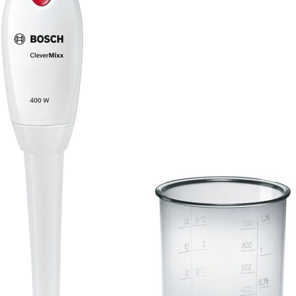 Bosch | Blender | CleverMixx MSM14100 | Hand Blender | 400 W | Number of speeds 1 | White