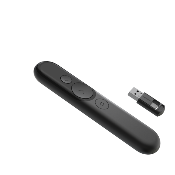 Lenovo | Laser Rechargeable Presentation Remote | Black
