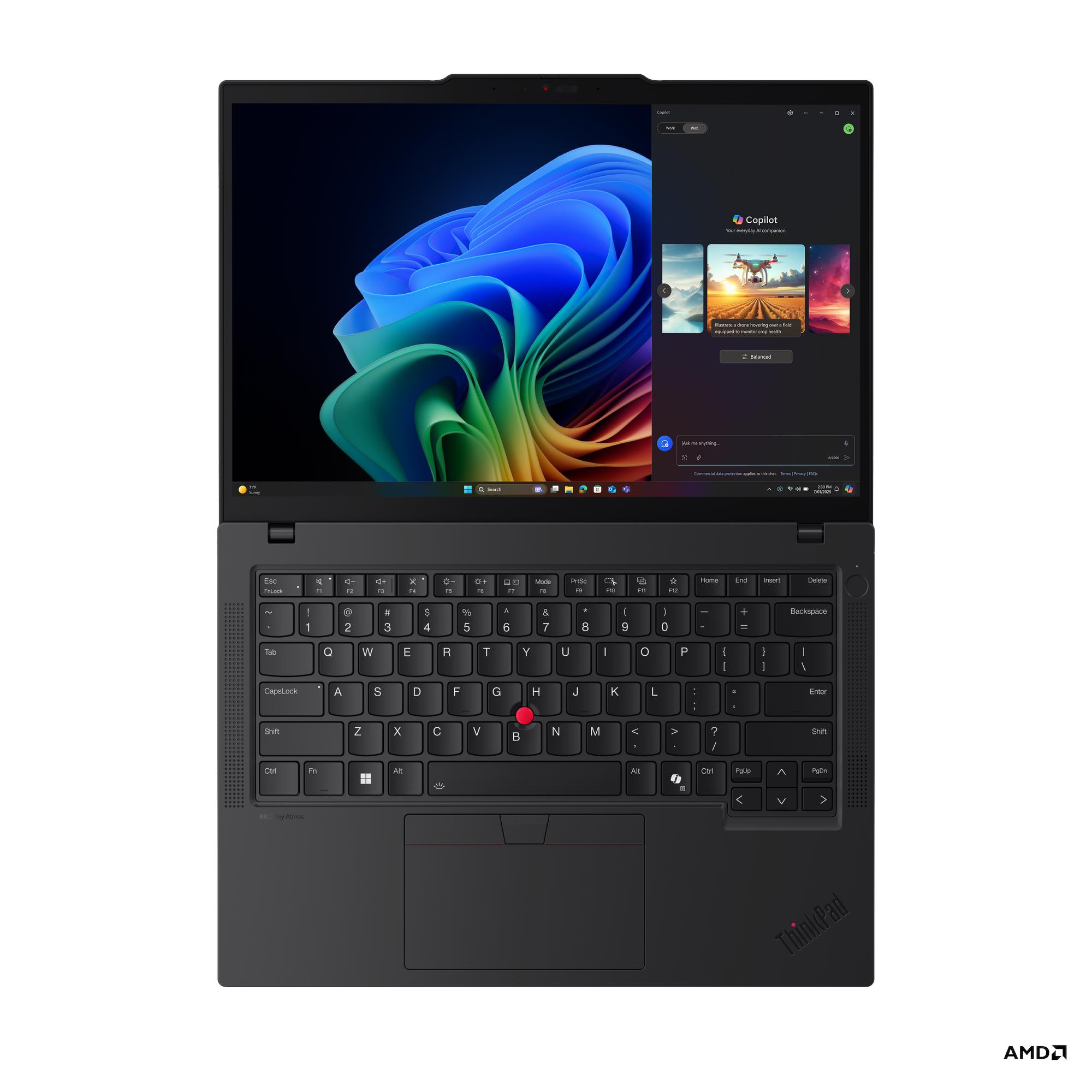 Lenovo ThinkPad T14 G6 (AMD) | Black | 14 " | IPS | WUXGA | 1920 x 1200 pixels | Anti-glare | AMD Ryzen AI 7 PRO | 350 | 32 (2x16) GB | SO-DIMM DDR5 | Solid-state drive capacity 1000 GB | AMD Radeon 860M Graphics | Windows 11 Pro | 802.11be | Bluetooth version 5.4 | LTE Upgradable | Keyboard language English | Keyboard backlit | Warranty 36 month(s) | Battery warranty 12 month(s) - Image 27