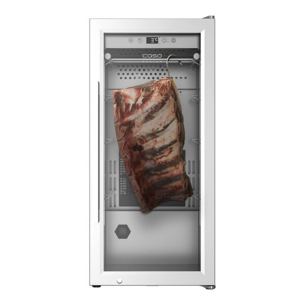 Caso | Dry aging cabinet with compressor technology | DryAged Master 63 | Energy efficiency class Not apply | Food-ageing cabinet with compressor technology | Free standing | Bottles capacity Not apply | Cooling type Compressor technology | Stainless steel