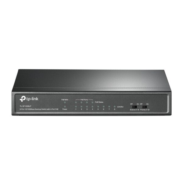 TP-LINK | Switch | TL-SF1008LP | Unmanaged | Desktop | 10/100 Mbps (RJ-45) ports quantity 8 | Power over Ethernet (PoE) ports quantity 4 | Power supply type External